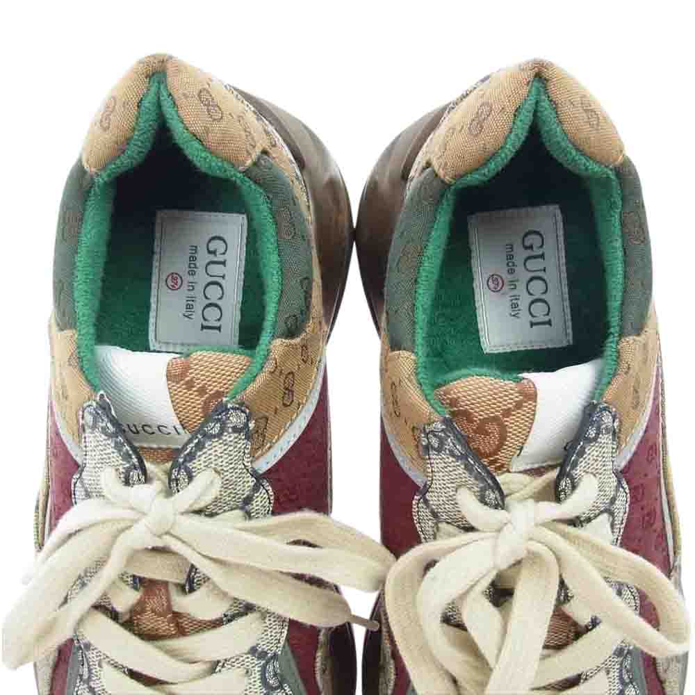 GUCCI グッチ 620185 ライトン GG スニーカー 37.5【中古】