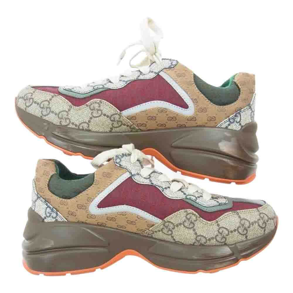 GUCCI グッチ 620185 ライトン GG スニーカー 37.5【中古】