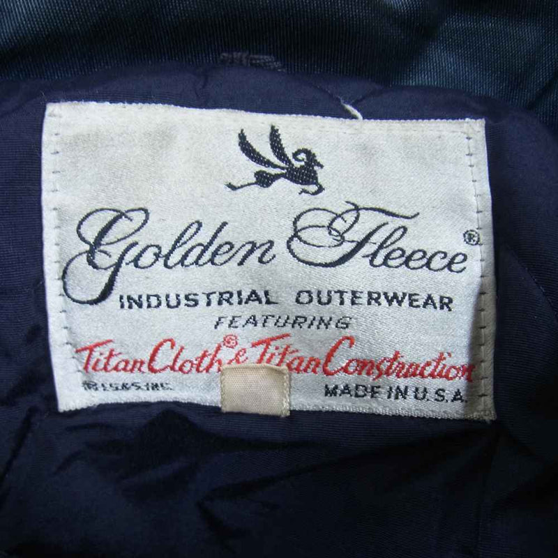 Golden Fleece USA製 白タグ ヴィンテージ TALON ジップ タイタンクロス ジャケット ネイビー系 40【中古】