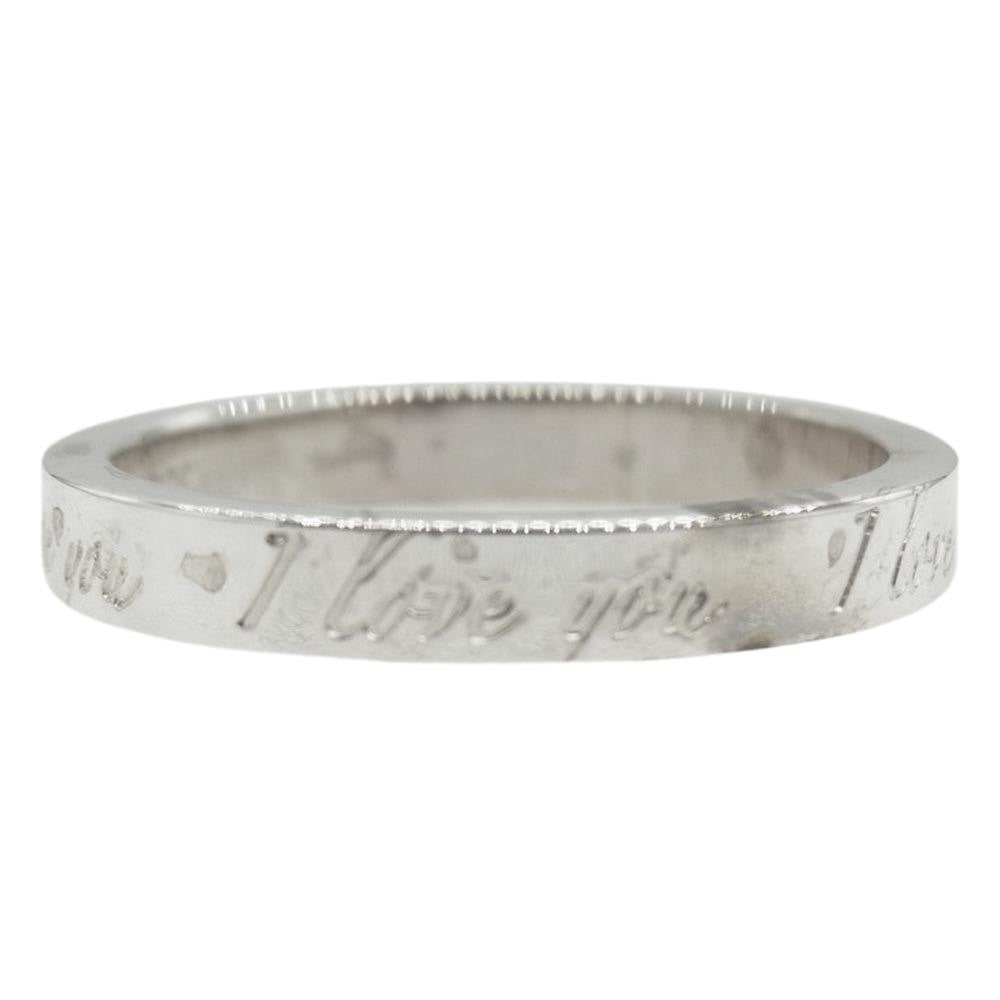 TIFFANY&Co. ティファニー I Love you アイラブユー ノーツナロー リング  シルバー系【中古】