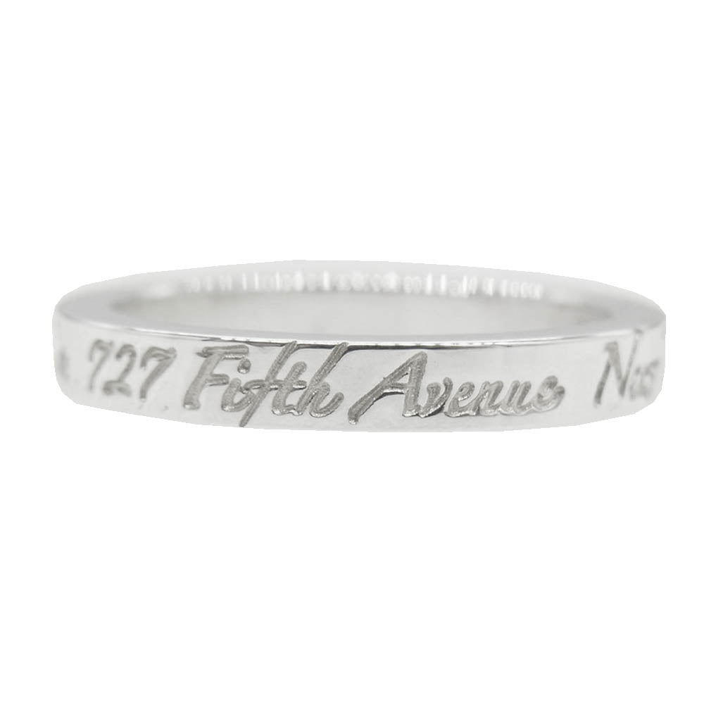 TIFFANY&Co. ティファニー New York ニューヨーク ノーツナロー バンド リング シルバー系 号数13~13.5【中古】