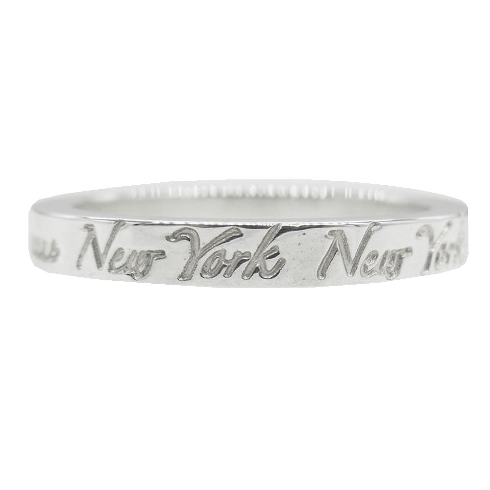 TIFFANY&Co. ティファニー New York ニューヨーク ノーツナロー バンド リング シルバー系 号数13~13.5【中古】