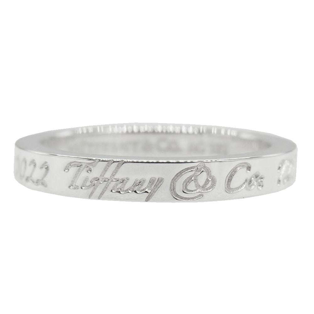 TIFFANY&Co. ティファニー New York ニューヨーク ノーツナロー バンド リング シルバー系【中古】