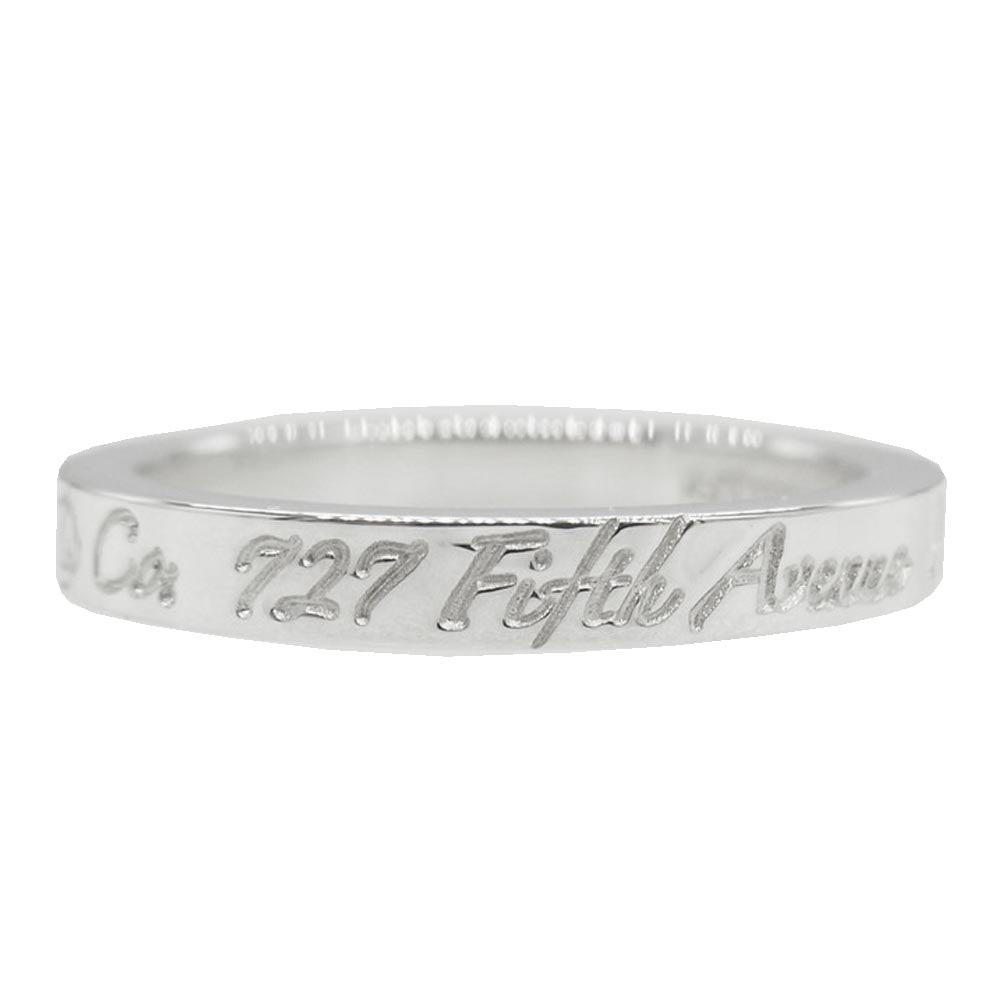 TIFFANY&Co. ティファニー New York ニューヨーク ノーツナロー バンド リング シルバー系【中古】