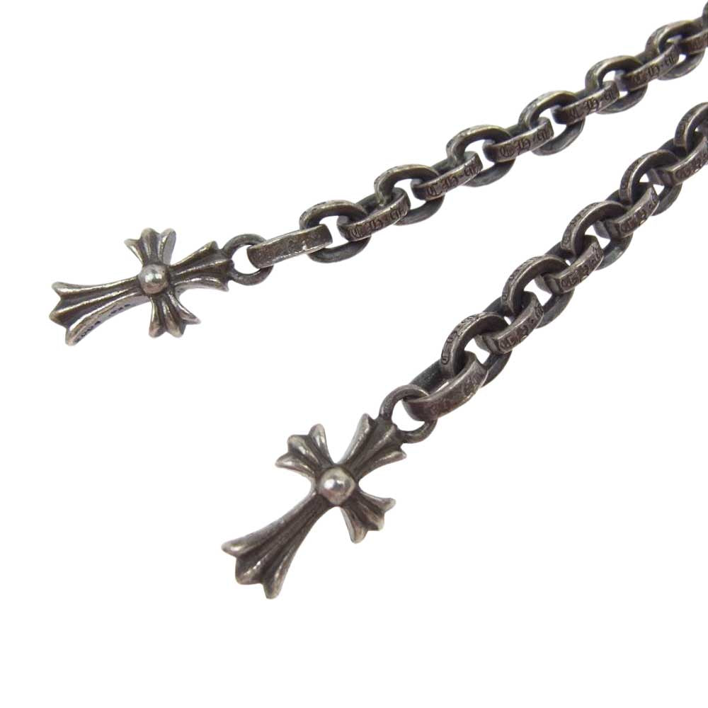 CHROME HEARTS クロムハーツ（原本有） 3 SIDE ZIP PYRMD STDS 3 サイドジップ ピラミッドスタッズ ウォレット ジップ  ブラック系【中古】