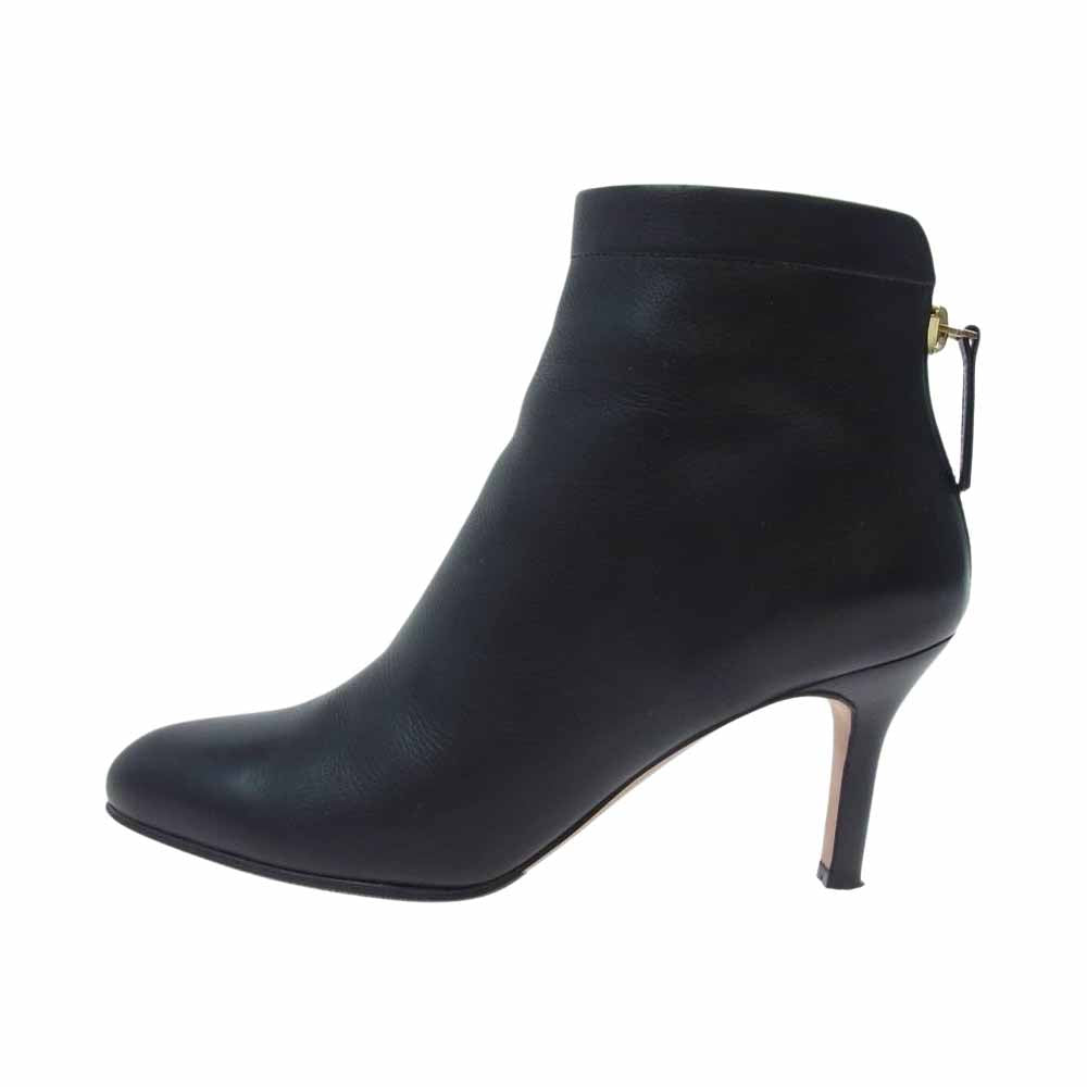 ペリーコ  7049 TAXI 80 TR Deuxieme Classe ドゥーズィエムクラス BACK ZIP SHORT BOOTS バック ジップ ショート ヒール ブーツ ブラック系 38【中古】