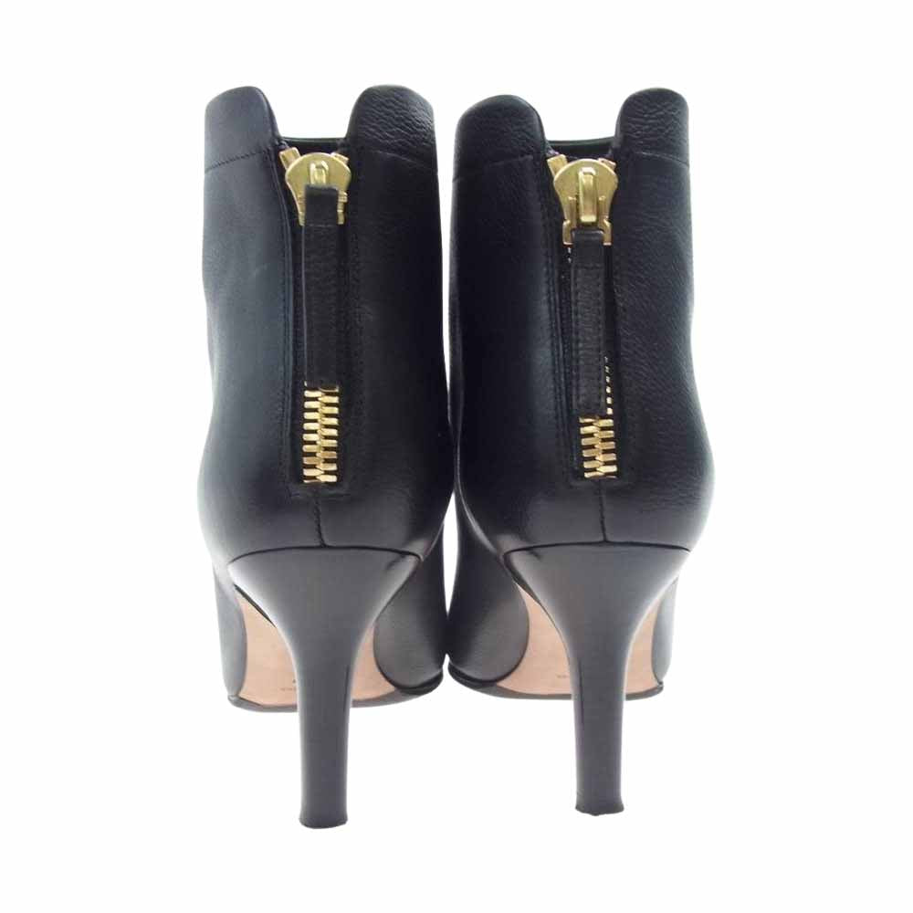 ペリーコ  7049 TAXI 80 TR Deuxieme Classe ドゥーズィエムクラス BACK ZIP SHORT BOOTS バック ジップ ショート ヒール ブーツ ブラック系 38【中古】