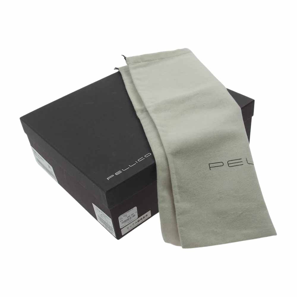 ペリーコ  7049 TAXI 80 TR Deuxieme Classe ドゥーズィエムクラス BACK ZIP SHORT BOOTS バック ジップ ショート ヒール ブーツ ブラック系 38【中古】