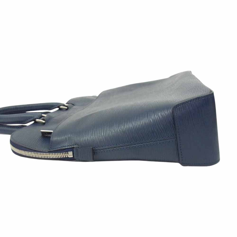 aniary アニアリ 16-01000 ブリーフケース ウェーブレザー Wave Leather 牛革 ダークネイビー系【美品】【中古】