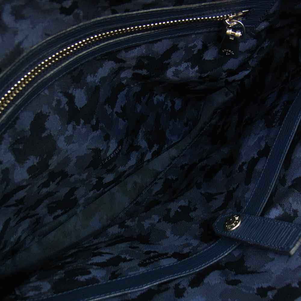 aniary アニアリ 16-01000 ブリーフケース ウェーブレザー Wave Leather 牛革 ダークネイビー系【美品】【中古】