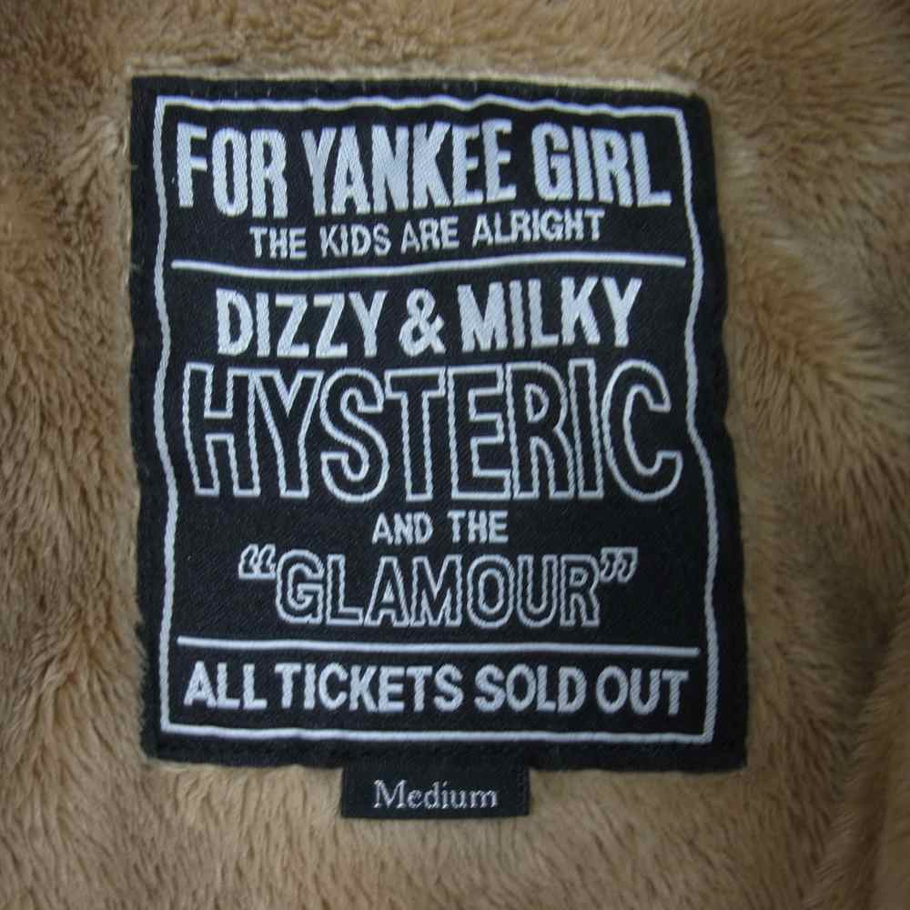 HYSTERIC GLAMOUR ヒステリックグラマー 02213AB13 刺繍 デニム ボア ジャケット インディゴブルー系 M【美品】【中古】