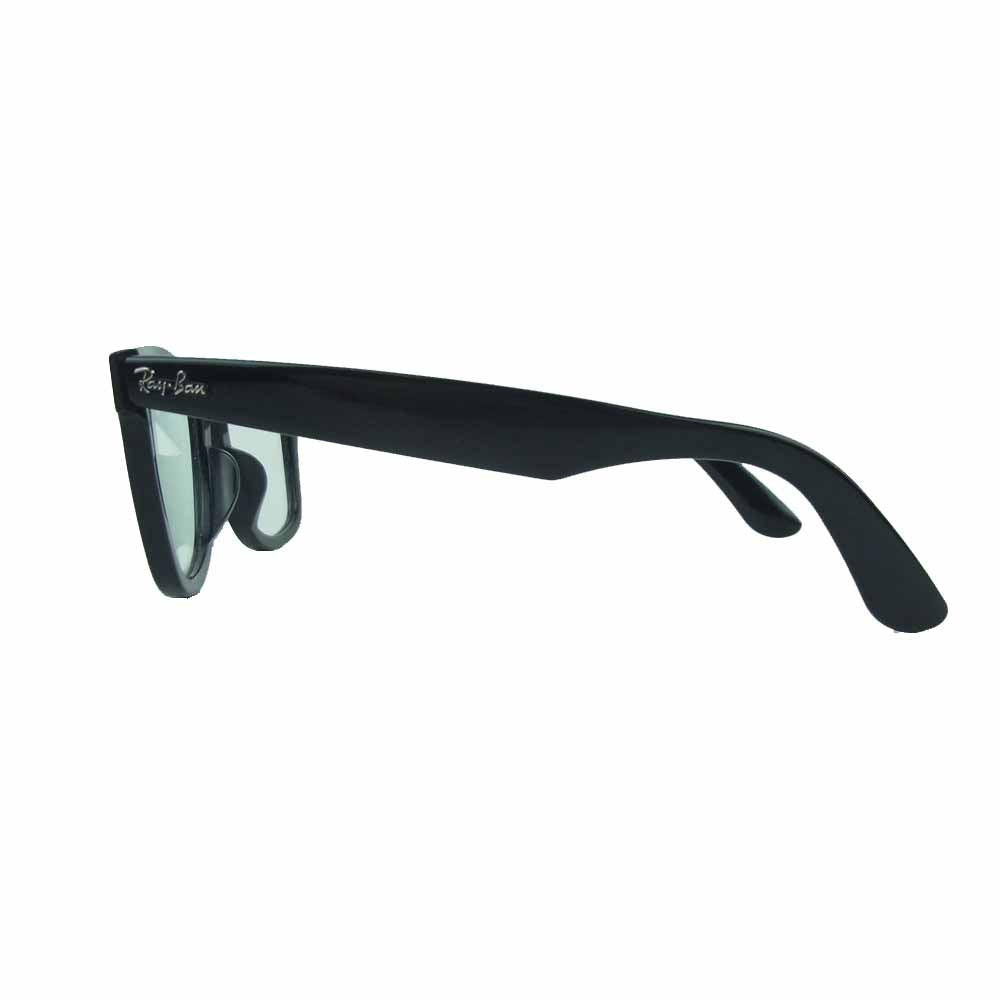 Ray-Ban レイバン RB2140-F 国内正規品 WAYFARER ウェイファーラー クリア 替えカラーレンズ付属 伊達 メガネ 眼鏡 アイウェア ブラック系 52□22 - 150【中古】