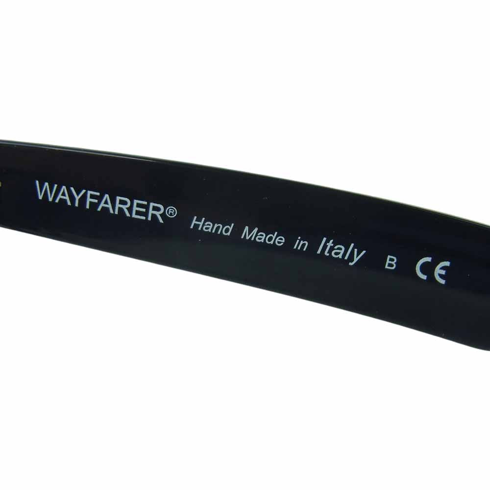 Ray-Ban レイバン RB2140-F 国内正規品 WAYFARER ウェイファーラー クリア 替えカラーレンズ付属 伊達 メガネ 眼鏡 アイウェア ブラック系 52□22 - 150【中古】