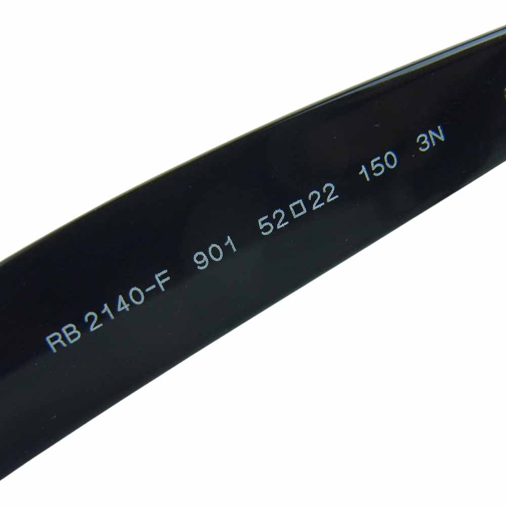 Ray-Ban レイバン RB2140-F 国内正規品 WAYFARER ウェイファーラー クリア 替えカラーレンズ付属 伊達 メガネ 眼鏡 アイウェア ブラック系 52□22 - 150【中古】