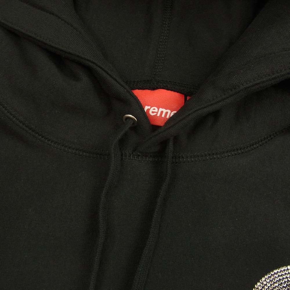 Supreme シュプリーム 21SS swarovski s logo hooded sweatshirt スワロフスキー S ロゴ スウェット パーカー ブラック系 M【極上美品】【中古】