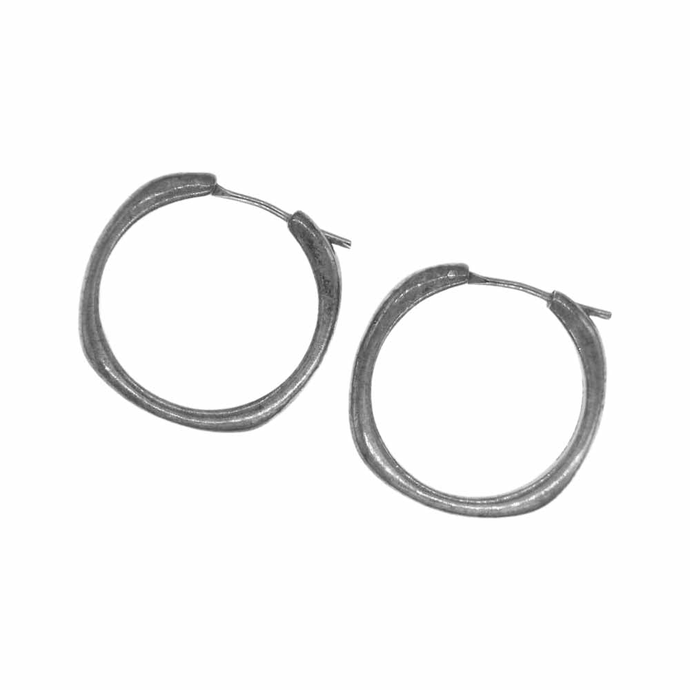 TIFFANY&Co. ティファニー クッション フープ ピアス シルバー系【中古】