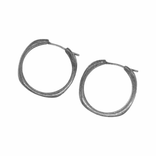 TIFFANY&Co. ティファニー クッション フープ ピアス シルバー系【中古】