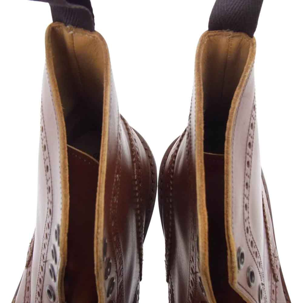 Tricker's トリッカーズ M2508 MALTON モールトン カントリー ブローグブーツ ブラウン系 9 1/2【極上美品】【中古】