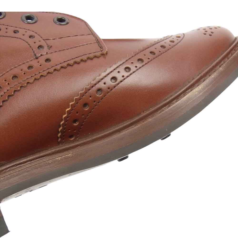 Tricker's トリッカーズ M2508 MALTON モールトン カントリー ブローグブーツ ブラウン系 9 1/2【極上美品】【中古】