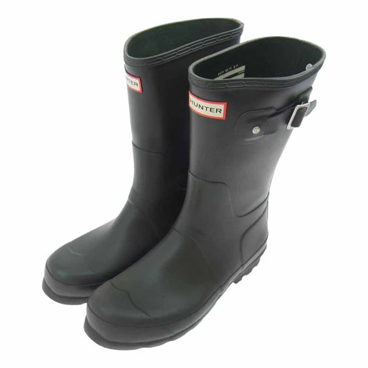 HUNTER ハンター MFS9000RMA Mens Original Short Rain Boots メンズ オリジナル ショート レイン ブーツ カーキ系 UK9【中古】
