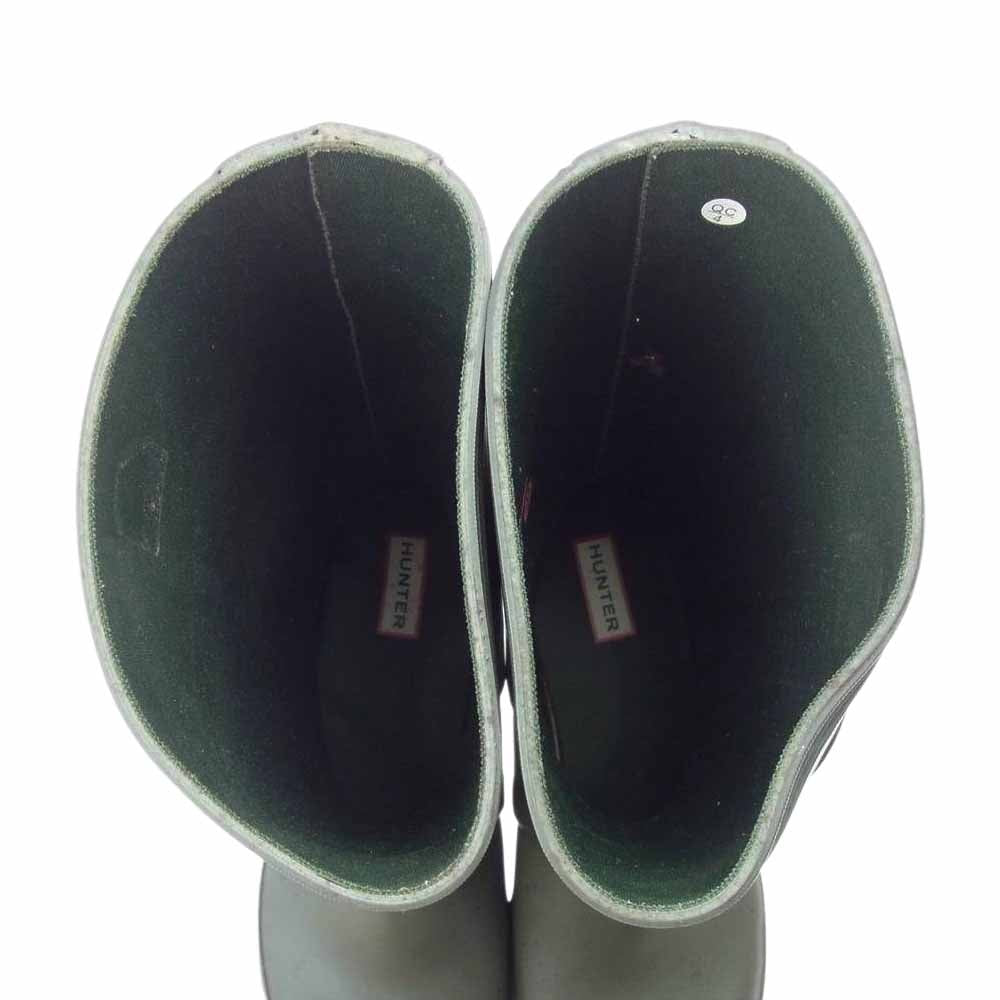 HUNTER ハンター MFS9000RMA Mens Original Short Rain Boots メンズ オリジナル ショート レイン ブーツ カーキ系 UK9【中古】
