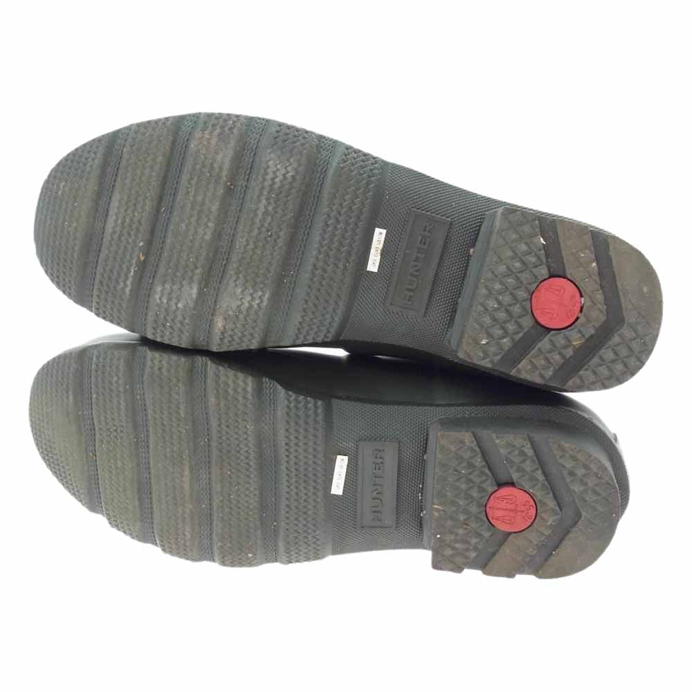 HUNTER ハンター MFS9000RMA Mens Original Short Rain Boots メンズ オリジナル ショート レイン ブーツ カーキ系 UK9【中古】