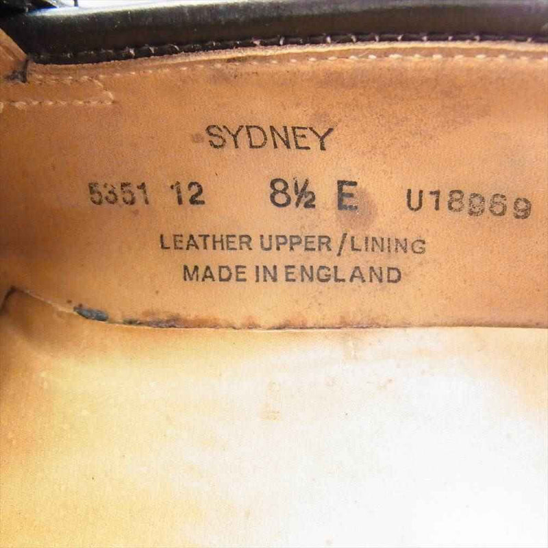 クロケットアンドジョーンズ  SYDNEY 5351-12 SYDNEY シドニー ローファー ブラック系 8.5E【中古】