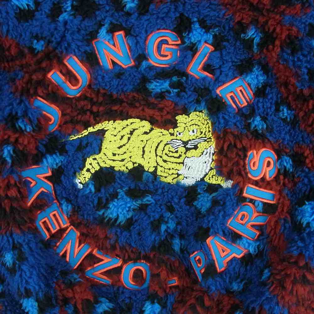 KENZO ケンゾー H&M エイチアンドエム ボア ボンバー ジャケット ブラック系 レッド系 ブルー系 32【中古】