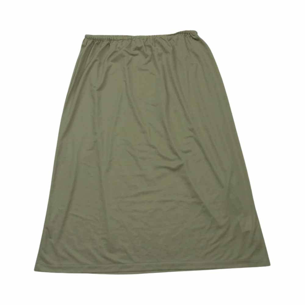 GRACE CONTINENTAL グレースコンチネンタル 20AW Diagram ダイアグラム スカーフ ニットプリーツ ワンピース グレイッシュカーキ系 36【中古】