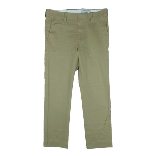 YAECA ヤエカ 156002 チノ パイプドステム コットン ストレート パンツ 日本製 カーキベージュ系 30【中古】