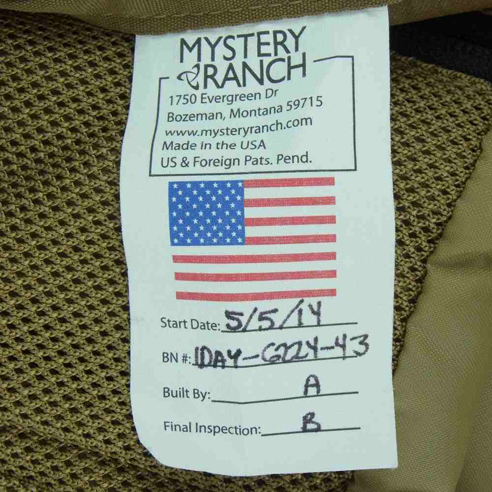 MYSTERY RANCH ミステリーランチ 19761001 1DAY ASSAULT アサルト バックパック リュック カーキベージュ系【中古】