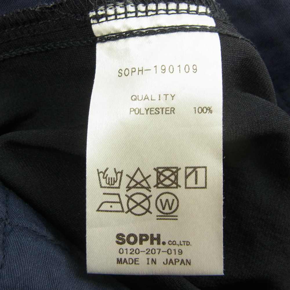 SOPHNET. ソフネット SOPH-190109 SLIM CARROT FIT PANTS スリム キャロット フィット パンツ ネイビー系 XL【中古】