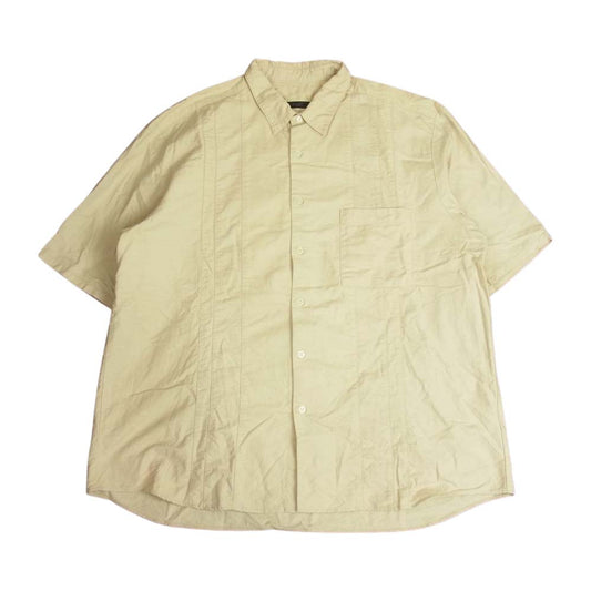 SOPHNET. ソフネット SOPH-220017 S/S BAGGY VERTICAL PANELED REGULAR COLLAR SHIRT バギー バーティカル パナルド レギュラー カラー 半袖 シャツ ベージュ系 L【中古】