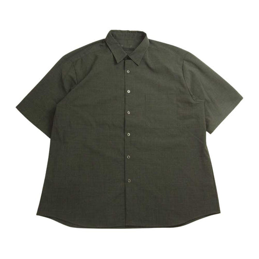 SOPHNET. ソフネット SOPH-220037 S/S BAGGY REGULAR COLLAR SHIRT バギー レギュラー カラー 半袖 シャツ グレー系 L【美品】【中古】