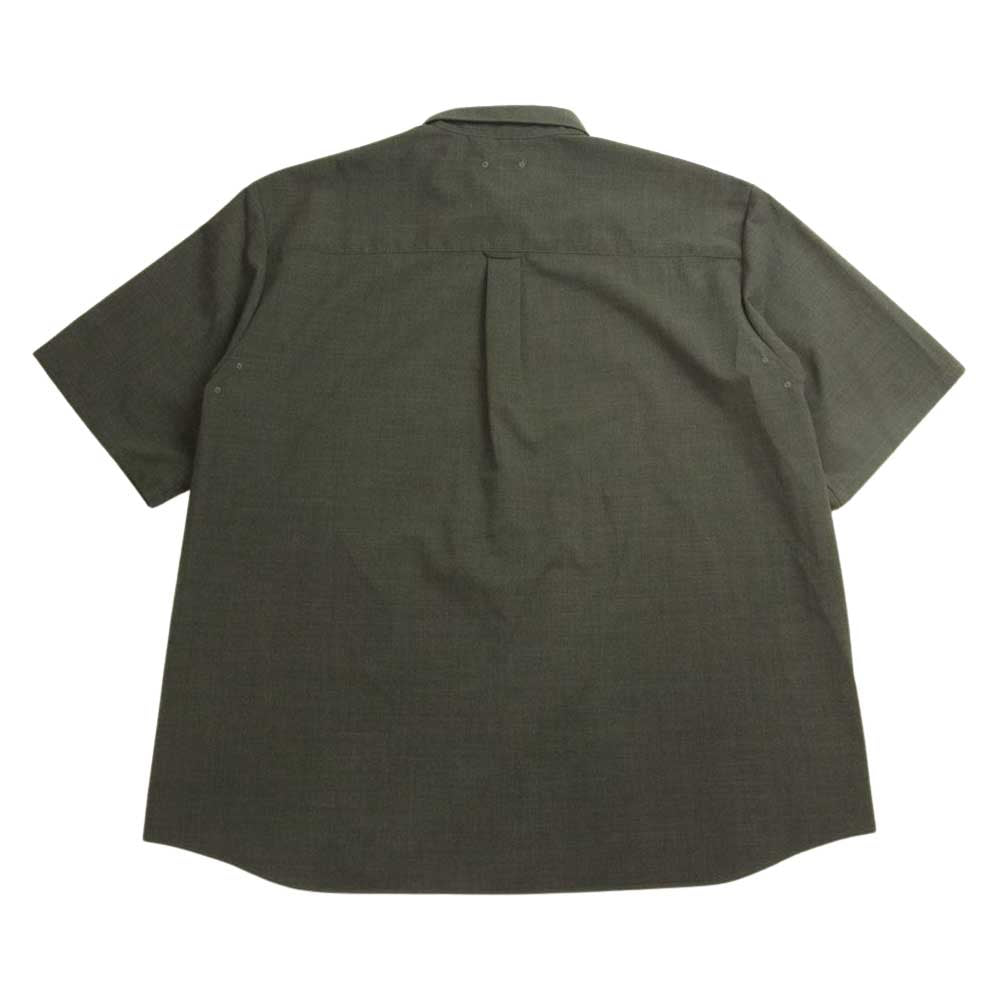 SOPHNET. ソフネット SOPH-220037 S/S BAGGY REGULAR COLLAR SHIRT バギー レギュラー カラー 半袖 シャツ グレー系 L【美品】【中古】