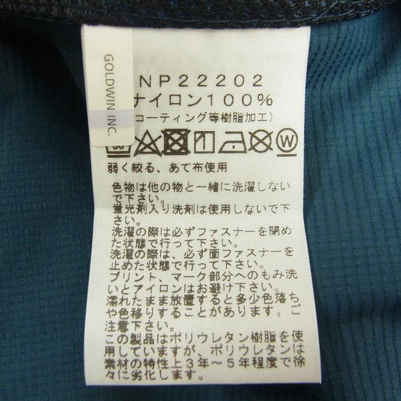 THE NORTH FACE ノースフェイス NP22202 Swallowtail Hoodie スワローテイル フーディ ジャケット ブルー系 XL【極上美品】【中古】