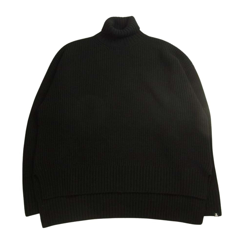 SOPHNET. ソフネット SOPH-212068 BAGGY TURTLE NECK KNIT バギー タートル ネック ニット ブラック系【美品】【中古】