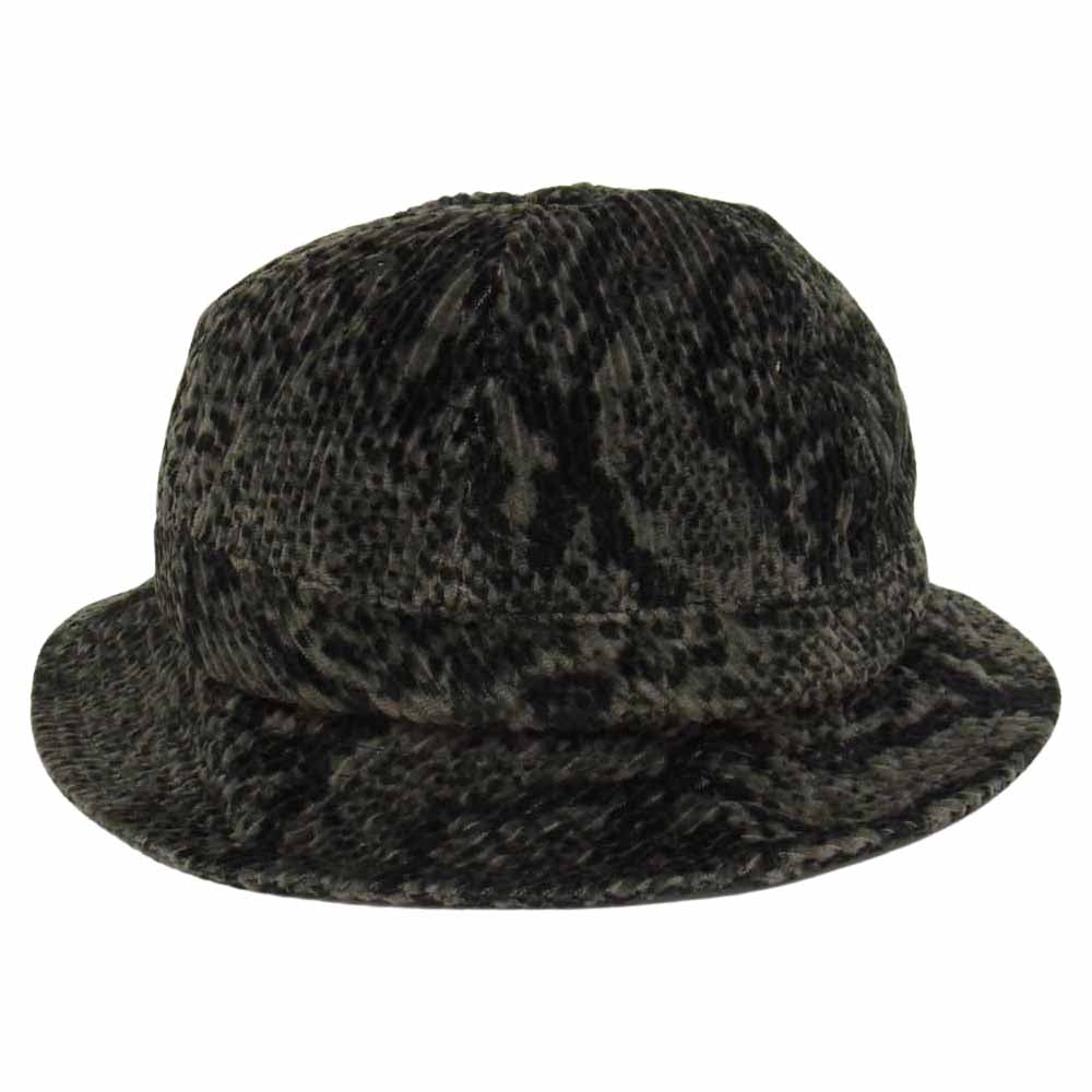 Supreme シュプリーム 20AW Snakeskin Corduroy Bell Hat スネークスキン コーデュロイ ベル ハット ブラック系【美品】【中古】