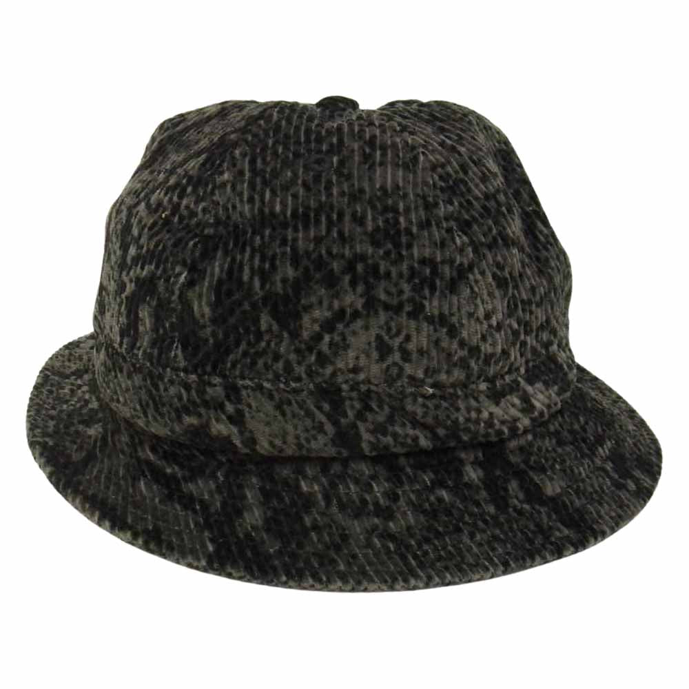 Supreme シュプリーム 20AW Snakeskin Corduroy Bell Hat スネークスキン コーデュロイ ベル ハット ブラック系【美品】【中古】