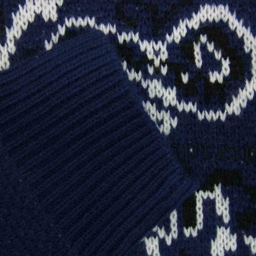 Supreme シュプリーム 18SS Bandana Sweater バンダナ セーター ニット ネイビー系 M【美品】【中古】