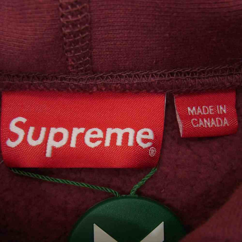 Supreme シュプリーム 21AW Box Logo Hooded Sweatshirt ボックス ロゴ フーデッド スウェットシャツ パーカー エンジ系 M【中古】