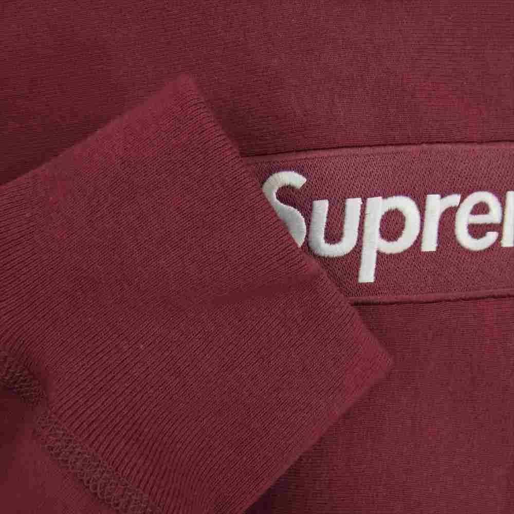 Supreme シュプリーム 21AW Box Logo Hooded Sweatshirt ボックス ロゴ フーデッド スウェットシャツ パーカー エンジ系 M【中古】