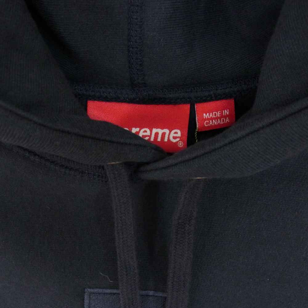 Supreme シュプリーム 20AW Cross Box Logo Hooded Sweatshirt クロス ボックス ロゴ フーデッド スウェットシャツ パーカー ネイビー系 M【中古】