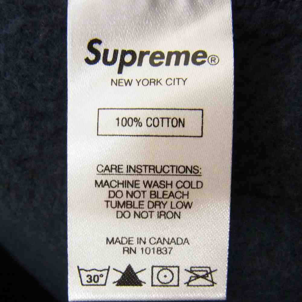 Supreme シュプリーム 20AW Cross Box Logo Hooded Sweatshirt クロス ボックス ロゴ フーデッド スウェットシャツ パーカー ネイビー系 M【中古】