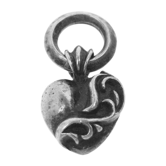 CHROME HEARTS クロムハーツ（原本無） HEART CHARM ハートチャーム シルバー系【中古】