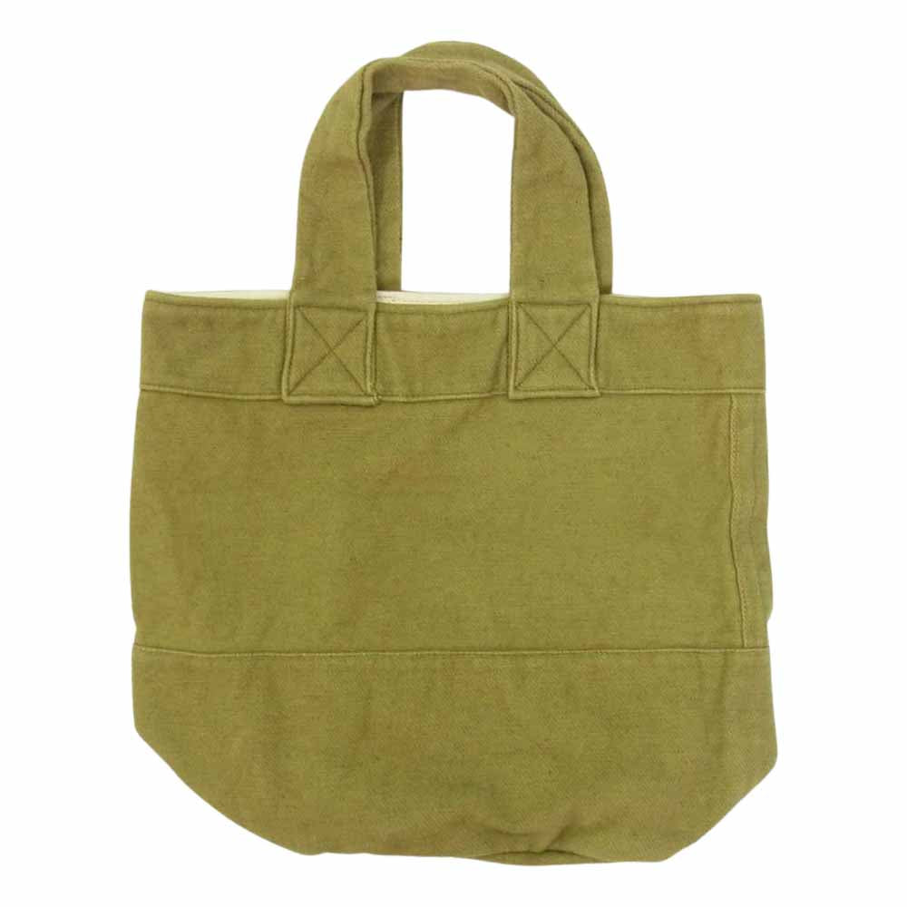 YAECA ヤエカ WRITE ライト BACKETS BAG バケット コットンリネン トートバッグ グリーン系【中古】