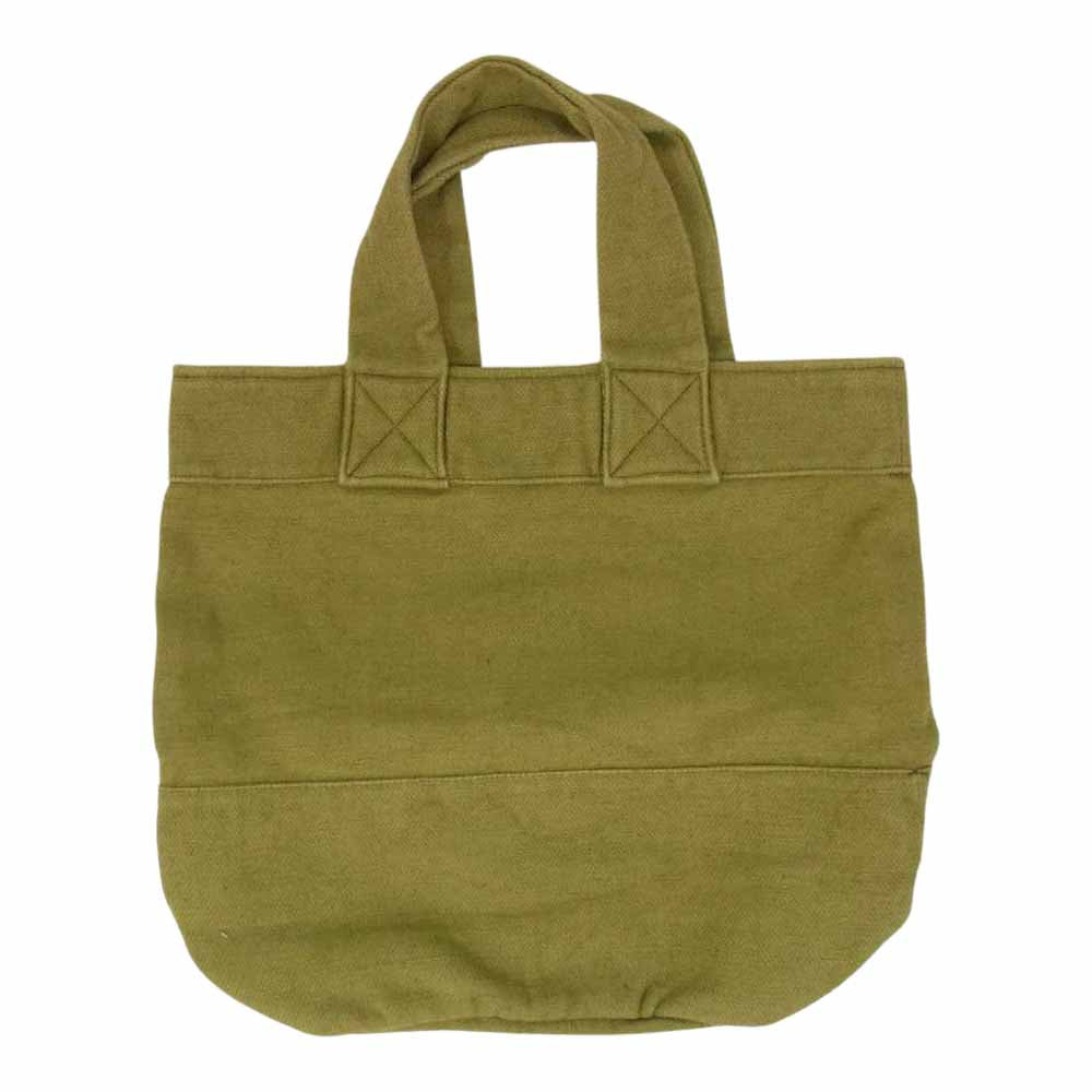YAECA ヤエカ WRITE ライト BACKETS BAG バケット コットンリネン トートバッグ グリーン系【中古】