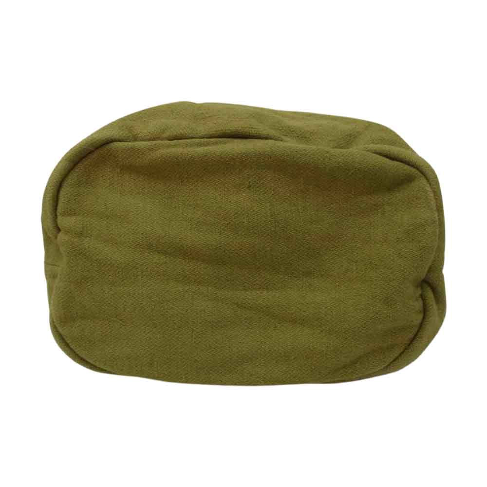 YAECA ヤエカ WRITE ライト BACKETS BAG バケット コットンリネン トートバッグ グリーン系【中古】