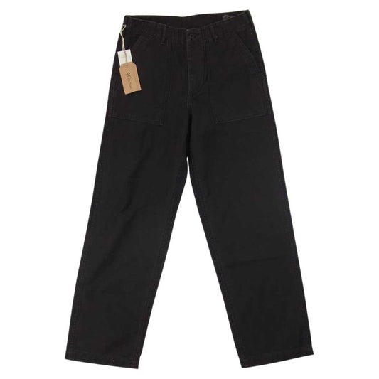 orSlow オアスロウ 01-5002-61S WOODY別注 US ARMY FATIGUE PANTS ファティーグ ベイカー パンツ ストーンウォッシュ  ブラック系 1【新古品】【未使用】【中古】