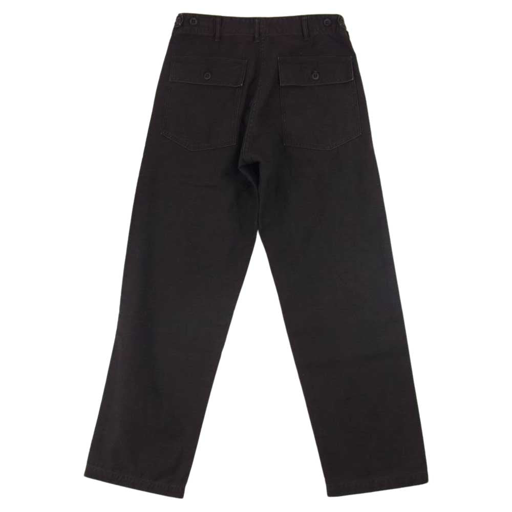 orSlow オアスロウ 01-5002-61S WOODY別注 US ARMY FATIGUE PANTS ファティーグ ベイカー パンツ ストーンウォッシュ  ブラック系 1【新古品】【未使用】【中古】
